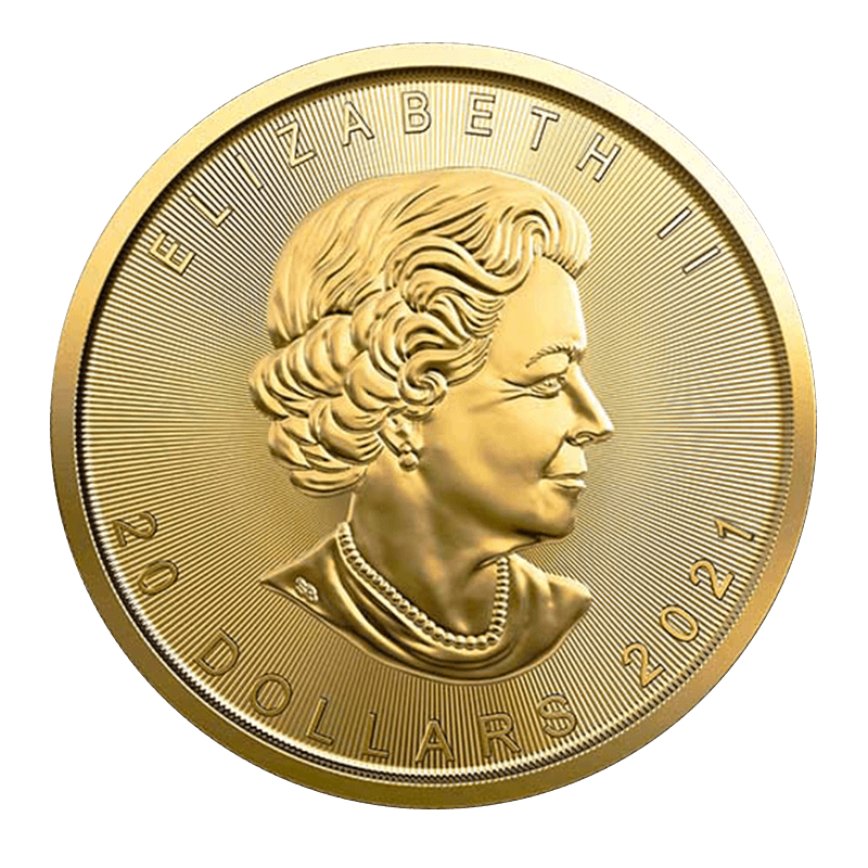 1/2 oz Gold Maple Leaf Coin (2021) TD Precious Metals